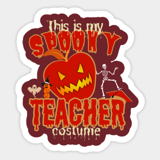 This is my Spooky Teacher-Halloween Sticker